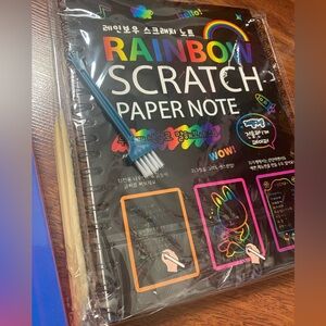 Rainbow Scratch Paper Notebooks & tool set